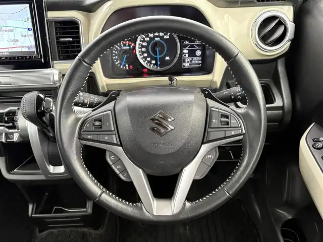 スズキ クロスビー HYBRID MZ 大分県 2021(令3)年 7.7万km ピュアホワイトパール/ブラック2トーンルーフ ・純正ナビ(CD/DVD/BT/SD/USB)/・全方位カメラ/・フルセグテレビ/・衝突軽減ブレーキ/・前後ドライブレコーダー/・ETC/・前席シートヒーター/・コーナーセンサー/・ステアリングリモコン/・クルーズコントロール/・パドルシフト/・純正アルミホイール/・スマートキー/・プッシュスタートボタン