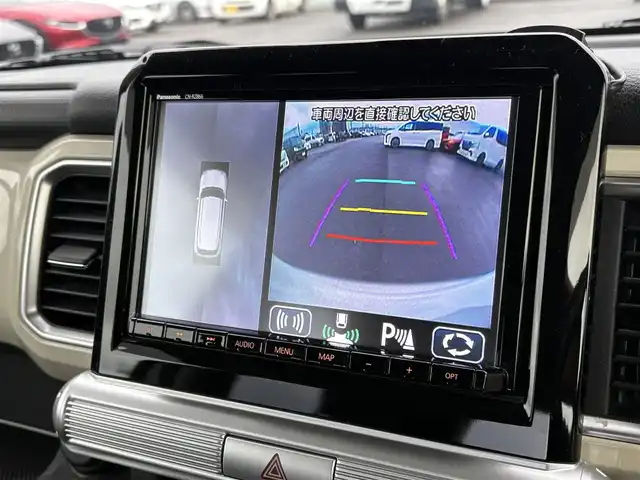 スズキ クロスビー HYBRID MZ 大分県 2021(令3)年 7.7万km ピュアホワイトパール/ブラック2トーンルーフ ・純正ナビ(CD/DVD/BT/SD/USB)/・全方位カメラ/・フルセグテレビ/・衝突軽減ブレーキ/・前後ドライブレコーダー/・ETC/・前席シートヒーター/・コーナーセンサー/・ステアリングリモコン/・クルーズコントロール/・パドルシフト/・純正アルミホイール/・スマートキー/・プッシュスタートボタン