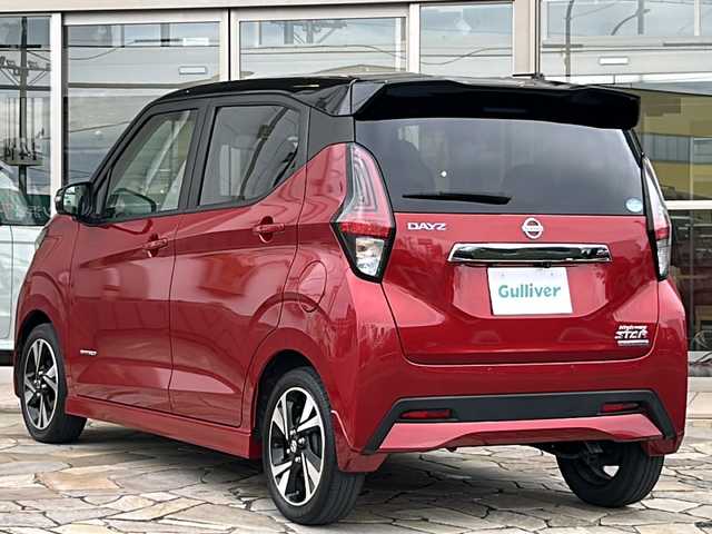 日産 デイズ HWS G ターボ プロパイロットED 静岡県 2020(令2)年 5万km スパークリングレッド/ブラック 純正ナビ/・アラウンドビューモニター/・Bluetooth/・CD/DVD/・フルセグTV/・USB/・SD/主要装備/・プッシュスタート/・ETC車載器/・アイドリングストップ/・純正15インチAW/・純正フロアマット/・LEDヘッドライト/・オートマチックハイビーム/安全装備/・プロパイロット/・レーンキープアシスト/・エマージェンシーブレーキ/・前後ソナー