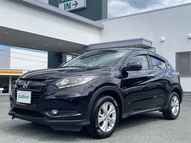 ホンダ ヴェゼル X ホンダセンシング 熊本県 2016(平28)年 4.9万km クリスタルブラックパール ワンオーナー/社外ナビ（AVIC-RL901）/【フルセグTV/Bluetooth再生/CD/DVD】/バックカメラ/クルーズコントロール/革巻きステアリング/ステアリングスイッチ/LEDオートライト/フォグライト/アイドリングストップ/ETC/社外テールランプ/電動格納ミラー/純正フロアマット/ドアバイザー/保証書/取扱説明書