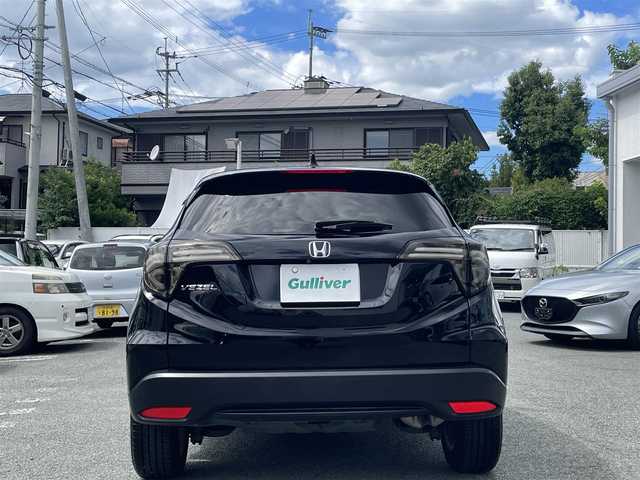 ホンダ ヴェゼル X ホンダセンシング 熊本県 2016(平28)年 4.9万km クリスタルブラックパール ワンオーナー/社外ナビ（AVIC-RL901）/【フルセグTV/Bluetooth再生/CD/DVD】/バックカメラ/クルーズコントロール/革巻きステアリング/ステアリングスイッチ/LEDオートライト/フォグライト/アイドリングストップ/ETC/社外テールランプ/電動格納ミラー/純正フロアマット/ドアバイザー/保証書/取扱説明書