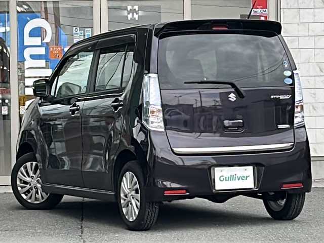 スズキ ワゴンＲ スティングレー X 岩手県 2015(平27)年 8万km ミステリアスバイオレットパール 4WD/ワンオーナー　/純正ナビ /バックカメラ　/サイドカメラ /ETC /スマートキー×2 /前席シートヒーター /衝突軽減装置　/アイドリングストップ /横滑り防止装置　/フォグランプ /ドアバイザー　/フロアマット /HDMI /USB/VIDEO/保証書 取説