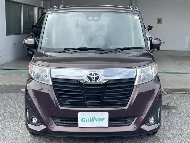 トヨタ ルーミー X S 福岡県 2019(平31)年 3.7万km プラムブラウンパールクリスタルシャイン 社外ナビ(AM/FM/CD/BT/フルセグ)/前方ドライブレコーダー/D/N側シートヒーター/アイドリングストップ/オートハイビーム/助手席側後方パワースライドドア/ステアリングリモコン/横滑り防止機能/オートライト/コーナーセンサー/フォグランプ/純正フロアマット/ドアバイザー