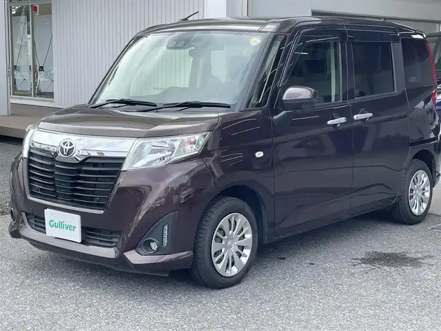 トヨタ ルーミー X S 福岡県 2019(平31)年 3.7万km プラムブラウンパールクリスタルシャイン 社外ナビ(AM/FM/CD/BT/フルセグ)/前方ドライブレコーダー/D/N側シートヒーター/アイドリングストップ/オートハイビーム/助手席側後方パワースライドドア/ステアリングリモコン/横滑り防止機能/オートライト/コーナーセンサー/フォグランプ/純正フロアマット/ドアバイザー