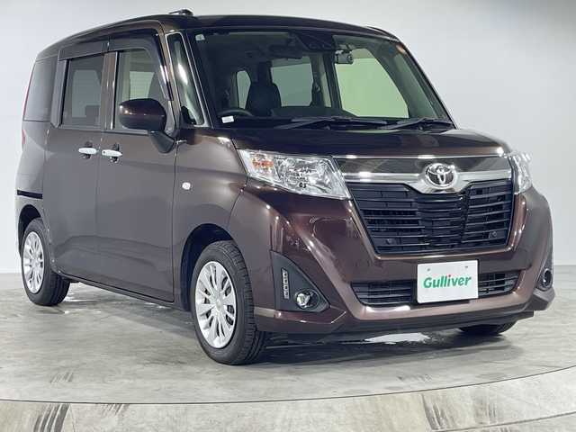 トヨタ ルーミー X S 福岡県 2019(平31)年 3.7万km プラムブラウンパールクリスタルシャイン 社外ナビ(AM/FM/CD/BT/フルセグ)/前方ドライブレコーダー/D/N側シートヒーター/アイドリングストップ/オートハイビーム/助手席側後方パワースライドドア/ステアリングリモコン/横滑り防止機能/オートライト/コーナーセンサー/フォグランプ/純正フロアマット/ドアバイザー