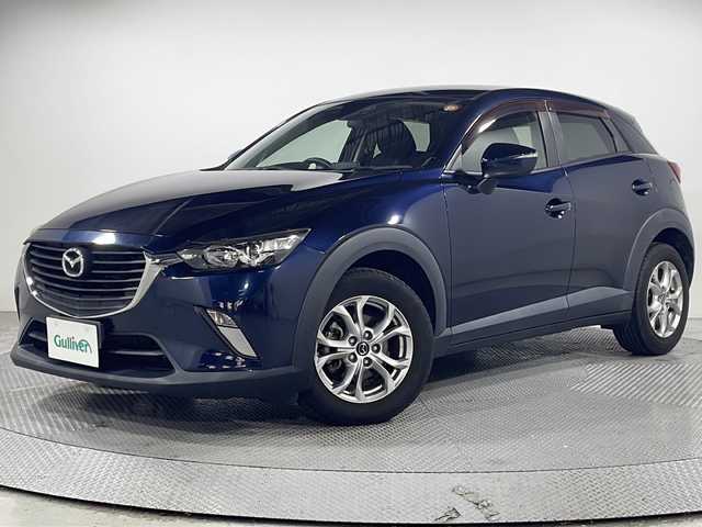 マツダ ＣＸ－３ XD 広島県 2015(平27)年 6.7万km ディープクリスタルブルーマイカ マツダコネクトナビ（DVD/フルセグTV/Bluetooth）/バックカメラ/衝突軽減ブレーキ/純正16インチAW/スマートキー/プッシュスタート/運転席/助手席/サイド/カーテンエアバッグ