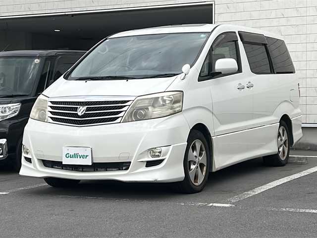 トヨタ アルファード Ｖ MS LTD デュアルAVN 静岡県 2005(平17)年 9.7万km パール