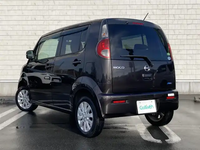 日産 モコ X 静岡県 2014(平26)年 6.3万km アーバンブラウン 純正SDナビ(MM114D-A)/　AM FM CD USB/ETC/スマートキー2本/プッシュスタート/アイドリングストップ/純正フロアマット/ハロゲンヘッドライト/オートエアコン/ドアバイザー/電動格納ウインカーミラー/フルセグTV/バックモニター/純正14インチアルミホイール