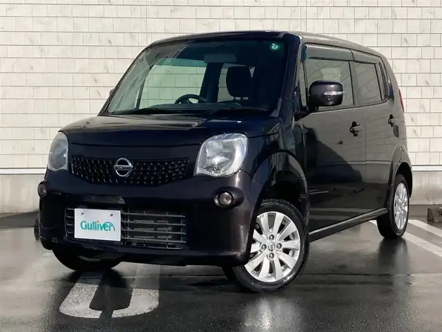 日産 モコ X 静岡県 2014(平26)年 6.3万km アーバンブラウン 純正SDナビ(MM114D-A)/　AM FM CD USB/ETC/スマートキー2本/プッシュスタート/アイドリングストップ/純正フロアマット/ハロゲンヘッドライト/オートエアコン/ドアバイザー/電動格納ウインカーミラー/フルセグTV/バックモニター/純正14インチアルミホイール