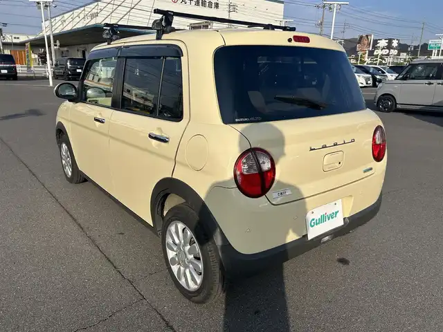 スズキ ラパン X 岡山県 2020(令2)年 8.4万km シフォンアイボリーM 登録時走行距離83532km/社外ナビ/（AM/FM/CD/DVD/BT）/衝突軽減ブレーキ/アイドリングストップ/レーンキープアシスト/D席シートヒーター/横滑り防止装置/オートライト/オートエアコン/ETC/プッシュスタート/スマートキー/純正14インチアルミホイール