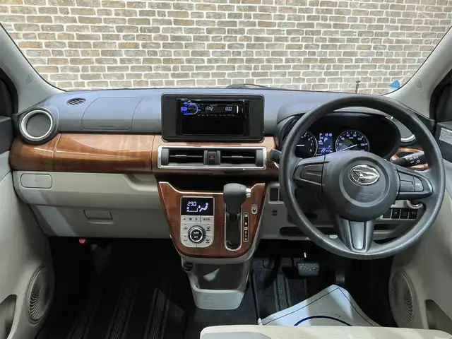 ダイハツ キャスト スタイル X 岩手県 2016(平28)年 2.3万km パールホワイトⅢ ４WD/アイドリングストップ/横滑り防止装置/KENWOODオーディオ/木目調パネル/ヘッドライトレベライザー/オートエアコン/オートライト/フロントベンチシート/純正アルミホイール/純正フロアマット/ドアバイザー/プッシュスタート/スマートキー　スペアキーあり/パワーステアリング/パワーウインドウ