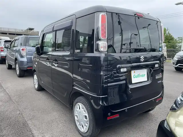スズキ スペーシア HYBRID X 千葉県 2019(令1)年 4.5万km ブルーイッシュブラックパール3 スズキセーフティサポート/・衝突軽減ブレーキ/・レーンキープアシスト/・横滑り防止装置/・コーナーセンサー/社外７インチナビ/CD SD BT フルセグ/バックカメラ/両側パワースライドドア/D席シートヒーター/ヘッドライトレベライザー/オートライト/純正フロアマット/プッシュスタート/スマートキー×2/ETC