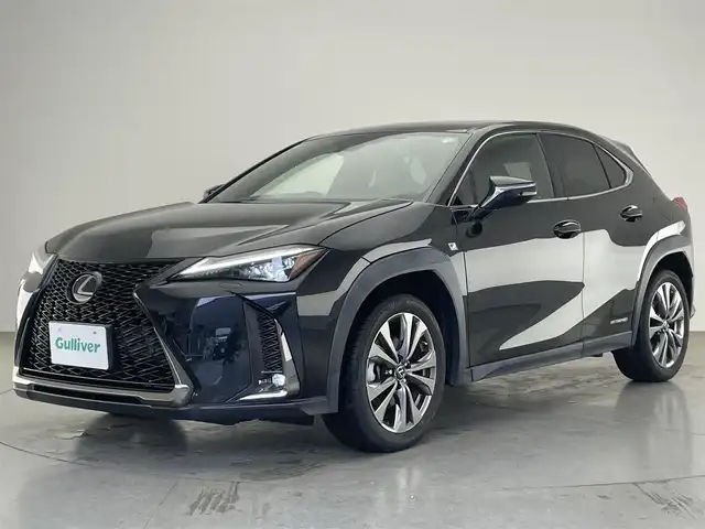 レクサス ＵＸ 250h Fスポーツ 愛知県 2019(令1)年 6万km グラファイトブラックガラスフレーク 純正ナビ　ムーンルーフ　黒革　シートヒーター　エアシート　三眼ＬＥＤライト　バックカメラ　ＢＳＭ　ＨＵＤ　衝突軽減　追従クルコン　パドルシフト　電動リアゲート　コーナーセンサー　ハンドルヒーター　前後ドライブレコーダー　ASC　パワーシート　メモリシート　ETC2.0　禁煙
