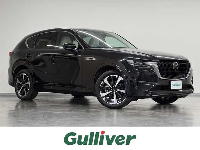 マツダ ＣＸ－６０ XD HV エクスクルーシブモダン 三重県 2022(令4)年 2.8万km ジェットブラックマイカ ディーゼルターボ・マイルドハイブリッド/4WD/MTモード付8AT/12.3型ナビ/（AM/FM/USB/HDMI/CarPlay/AndroidAuto/Bluetooth/TV）/360ビュー・モニター/ドライブレコーダー 前後/ビルトイン ETC/i-ACTIVSENSE/・スマートブレーキサポート［SBS］/・レーダークルーズコントロール［MRCC］/・クルージング&トラフィックサポート［CTS］/・ドライバー異常時対応システム［DEA］/・ドライバーモニタリング/・レーンキープアシストシステム［LAS］/・ブラインドスポットモニタリング［BSM］/・後側方接近車両検知［RCTA］/・パーキングセンサー（前後）/など/装備/・ナッパレザーシート（ピュアホワイト）/・シートヒーター（D/N/2nd）/・シートベンチレーション（D/N）/・パワーシート（Dメモリー付10way/N10way）/・電動チルト&テレスコステアリング/・ステアリングヒーター/・HUD/・AC100Vコンセント&USB充電ジャック&ワイヤレス充電/・LEDヘッドライト/・ダウンヒルアシストコントロール/・ハンズフリーパワーリフトゲート/・左右独立オートエアコン/・純正20inAW/・保/取/マルチ取/・スマートキーx2/など