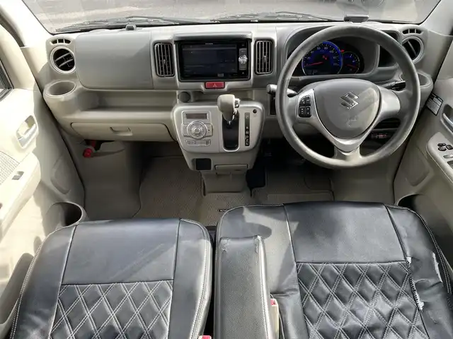 スズキ エブリィ ワゴン PZターボ スペシャル 和歌山県 2016(平28)年 10.7万km ブルーイッシュブラックパール3 (株)IDOMが運営する【じしゃロン和歌山店】の自社ローン専用車両になります。こちらは現金またはオートローンご利用時の価格です。自社ローンご希望の方は別途その旨お申付け下さい/【じしゃロン個店占有の為　落札禁止】/社外７インチナビ/ハイルーフ/両側パワスラ/オートステップ/ステアリングスイッチ/プッシュスタート/Bluetooth/純正ドラレコ/レザー調シートカバー