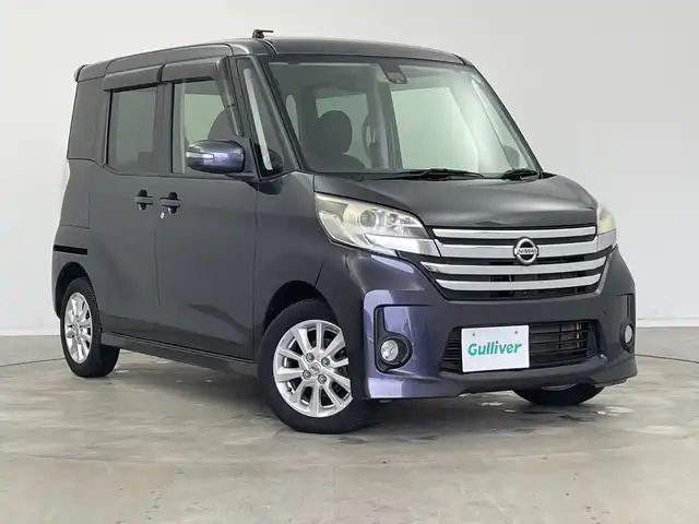 日産 デイズ ルークス HWS X Vセレ +SeftyⅡ 新潟県 2015(平27)年 5.5万km プレミアムパープルP 純正ナビ　CD・DVD・Bluetooth/全方位カメラ/片側パワースライドドア/純正フロアマット/純正アルミ/ハンドルカバー/衝突軽減ブレーキ
