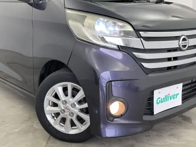 日産 デイズ ルークス HWS X Vセレ +SeftyⅡ 新潟県 2015(平27)年 5.5万km プレミアムパープルP 純正ナビ　CD・DVD・Bluetooth/全方位カメラ/片側パワースライドドア/純正フロアマット/純正アルミ/ハンドルカバー/衝突軽減ブレーキ