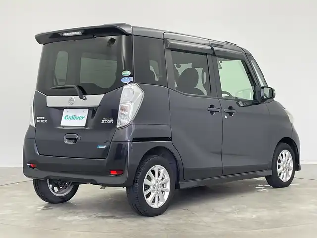 日産 デイズ ルークス HWS X Vセレ +SeftyⅡ 新潟県 2015(平27)年 5.5万km プレミアムパープルP 純正ナビ　CD・DVD・Bluetooth/全方位カメラ/片側パワースライドドア/純正フロアマット/純正アルミ/ハンドルカバー/衝突軽減ブレーキ