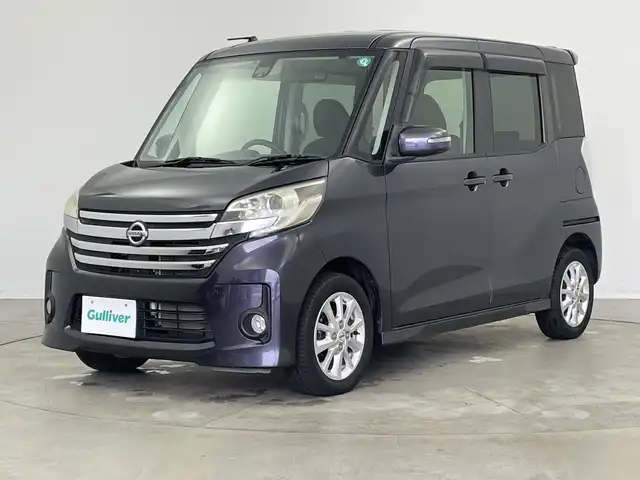 日産 デイズ ルークス HWS X Vセレ +SeftyⅡ 新潟県 2015(平27)年 5.5万km プレミアムパープルP 純正ナビ　CD・DVD・Bluetooth/全方位カメラ/片側パワースライドドア/純正フロアマット/純正アルミ/ハンドルカバー/衝突軽減ブレーキ