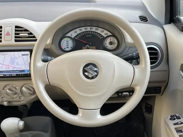 スズキ アルト X 岡山県 2013(平25)年 9.2万km ミルクティーベージュメタリック 登録時走行距離91671キロ/クラリオンナビ/AM/FM/TV/DVD/SD/Bluetooth/バックカメラ/純正フロアマット/ハロゲンライト/ヘッドライトレベライザー/スマートキー/プッシュスタート/ETC