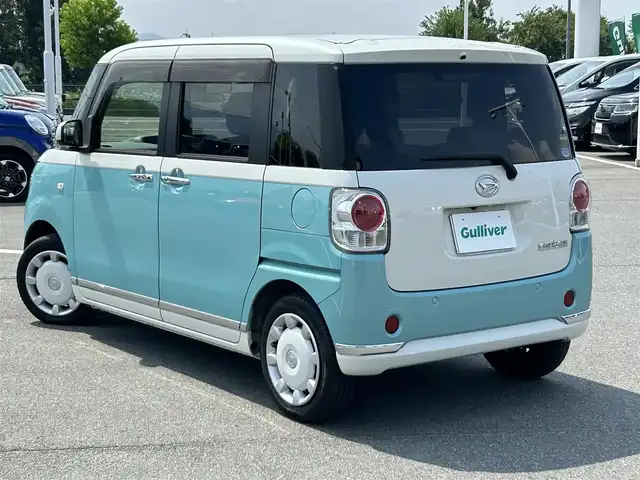 ダイハツ ムーヴ キャンバス G メイクアップ リミテッド　SAⅢ 奈良県 2019(平31)年 5.2万km パールホワイトⅢ/ファインミントメタリック 2トーン フルセグナビ（ＮＳＺＷ－Ｗ６９Ｄ）　/Ｂｌｕｅｔｏｏｔｈ　/ＣＤ／ＤＶＤ　/ドライブレコーダー　/両側パワースライドドア　/運転席シートヒーター　/ＬＥＤヘッドライト　/純正フロアマット　/アイドリングストップ