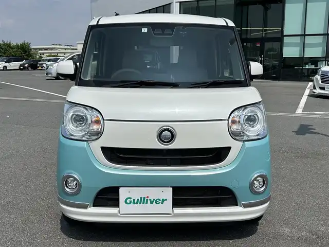 ダイハツ ムーヴ キャンバス G メイクアップ リミテッド　SAⅢ 奈良県 2019(平31)年 5.2万km パールホワイトⅢ/ファインミントメタリック 2トーン フルセグナビ（ＮＳＺＷ－Ｗ６９Ｄ）　/Ｂｌｕｅｔｏｏｔｈ　/ＣＤ／ＤＶＤ　/ドライブレコーダー　/両側パワースライドドア　/運転席シートヒーター　/ＬＥＤヘッドライト　/純正フロアマット　/アイドリングストップ
