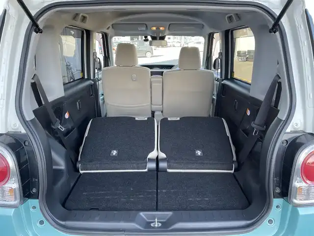 ダイハツ ムーヴ キャンバス G メイクアップ リミテッド　SAⅢ 佐賀県 2019(平31)年 5.2万km パールホワイトⅢ/ファインミントメタリック 2トーン 純正SDナビゲーション/・フルセグTV/CD/DVD/SD/USB/Bluetooth/パノラマモニター/前方ドライブレコーダー/両側パワースライドドア/TVキャンセラー/D席シートヒーター/ISOFIX対応/ステアリングリモコン/フロントデアイサ機能/純正LEDヘッドライト/・オートマチックハイビーム/純正LEDフォグランプ/純正フロアマット/純正ドアバイザ―/新車保証書/取扱説明書/衝突軽減ブレーキ/横滑り防止装置/アイドリングストップ