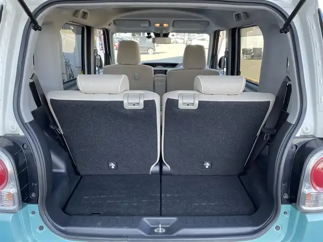 ダイハツ ムーヴ キャンバス G メイクアップ リミテッド　SAⅢ 佐賀県 2019(平31)年 5.2万km パールホワイトⅢ/ファインミントメタリック 2トーン 純正SDナビゲーション/・フルセグTV/CD/DVD/SD/USB/Bluetooth/パノラマモニター/前方ドライブレコーダー/両側パワースライドドア/TVキャンセラー/D席シートヒーター/ISOFIX対応/ステアリングリモコン/フロントデアイサ機能/純正LEDヘッドライト/・オートマチックハイビーム/純正LEDフォグランプ/純正フロアマット/純正ドアバイザ―/新車保証書/取扱説明書/衝突軽減ブレーキ/横滑り防止装置/アイドリングストップ