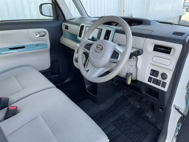 ダイハツ ムーヴ キャンバス G メイクアップ リミテッド　SAⅢ 佐賀県 2019(平31)年 5.2万km パールホワイトⅢ/ファインミントメタリック 2トーン 純正SDナビゲーション/・フルセグTV/CD/DVD/SD/USB/Bluetooth/パノラマモニター/前方ドライブレコーダー/両側パワースライドドア/TVキャンセラー/D席シートヒーター/ISOFIX対応/ステアリングリモコン/フロントデアイサ機能/純正LEDヘッドライト/・オートマチックハイビーム/純正LEDフォグランプ/純正フロアマット/純正ドアバイザ―/新車保証書/取扱説明書/衝突軽減ブレーキ/横滑り防止装置/アイドリングストップ