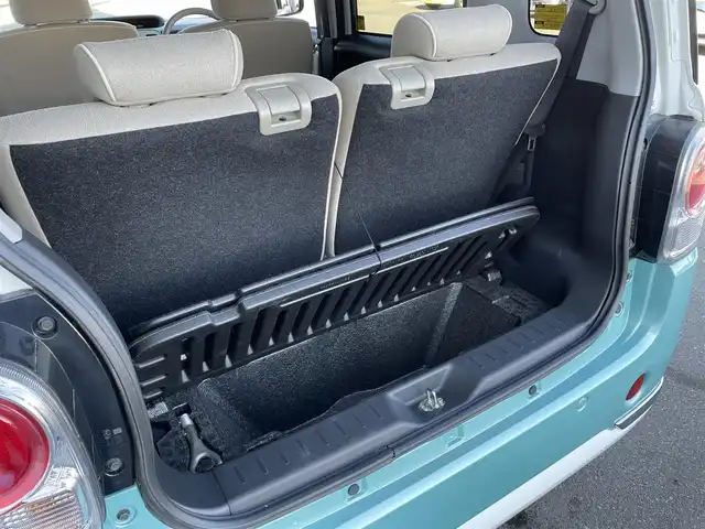 ダイハツ ムーヴ キャンバス G メイクアップ リミテッド　SAⅢ 佐賀県 2019(平31)年 5.2万km パールホワイトⅢ/ファインミントメタリック 2トーン 純正SDナビゲーション/・フルセグTV/CD/DVD/SD/USB/Bluetooth/パノラマモニター/前方ドライブレコーダー/両側パワースライドドア/TVキャンセラー/D席シートヒーター/ISOFIX対応/ステアリングリモコン/フロントデアイサ機能/純正LEDヘッドライト/・オートマチックハイビーム/純正LEDフォグランプ/純正フロアマット/純正ドアバイザ―/新車保証書/取扱説明書/衝突軽減ブレーキ/横滑り防止装置/アイドリングストップ