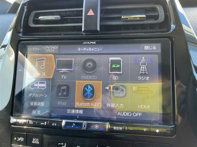 トヨタ プリウス Sツーリングセレクション 石川県 2021(令3)年 5.9万km 黒 アルパイン9型ナビ/フルセグTV/バックカメラ/LEDヘッドライト/ETC/ドライブレコーダー/革シート/シートヒーター/スマートキー/トヨタセーフティセンス/レーダークルーズ/モデリスタエアロ/AC100V/社外アルミホイール/電動ミラー