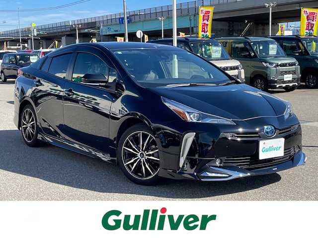 トヨタ プリウス Sツーリングセレクション 石川県 2021(令3)年 5.9万km 黒 アルパイン9型ナビ/フルセグTV/バックカメラ/LEDヘッドライト/ETC/ドライブレコーダー/革シート/シートヒーター/スマートキー/トヨタセーフティセンス/レーダークルーズ/モデリスタエアロ/AC100V/社外アルミホイール/電動ミラー