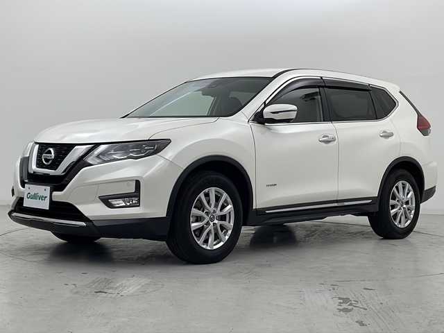 日産 エクストレイル ハイブリッド 20Xi 宮城県 2019(令1)年 7.6万km ブリリアントホワイトパール 禁煙車/インテリジェントアラウンドビューモニター/デジタルインナーミラー/撥水カプロンシート/プロパイロット/エマージェンシーブレーキ/車線逸脱警告/純正9型ナビ/・CD・DVD・BT・SD/フルセグTV/革巻きステアリング/ステアリングスイッチ/パワーバックドア/純正ドライブレコーダー（フロント）/LEDヘッドライト/フォグライト/ETC/純正フロアマット/純正ドアバイザー/純正17インチアルミホイール/電動パーキングブレーキ/AUTOHOLD/横滑り防止装置/プッシュスタート/スマートキー
