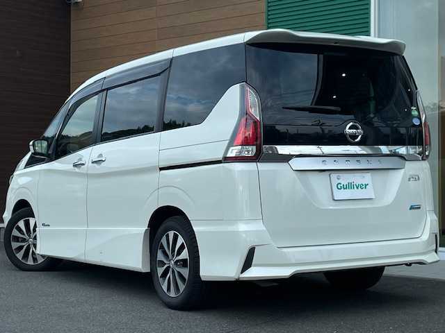 日産 セレナ ハイウェイスター Vセレクション 静岡県 2018(平30)年 4.7万km ブリリアントホワイトパール ワンオーナー/ETC/バックカメラ/クルーズコントロール/フルセグTV/純正SDナビ（CD/Bluetooth機能あり）/純正フロアマット/純正アルミホイール/プッシュスタート/スマートキー/両側パワースライドドア/アイドリングストップ/ウィンカーミラー/ドアバイザー/横滑り防止機能