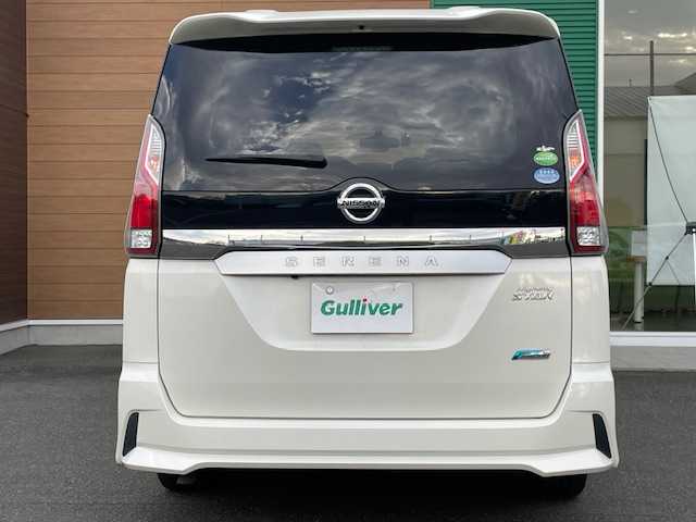 日産 セレナ ハイウェイスター Vセレクション 静岡県 2018(平30)年 4.7万km ブリリアントホワイトパール ワンオーナー/ETC/バックカメラ/クルーズコントロール/フルセグTV/純正SDナビ（CD/Bluetooth機能あり）/純正フロアマット/純正アルミホイール/プッシュスタート/スマートキー/両側パワースライドドア/アイドリングストップ/ウィンカーミラー/ドアバイザー/横滑り防止機能