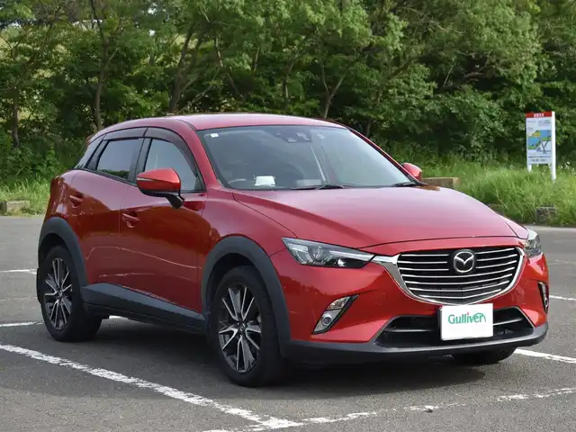 マツダ ＣＸ－３ XD ツーリング 福岡県 2015(平27)年 14.7万km ソウルレッドプレミアムメタリック i-ACTIVSENSE/レーダークルーズコントロール/BSM/純正ナビ/フルセグTV/バックカメラ/ドライブレコーダー前/HUD/パドルシフト/ステアリングスイッチ/ETC/ハーフレザーシート/純正18インチアルミホイール/LEDヘッドライト/フォグランプ/電動格納ミラー/ウィンカーミラー/ドアバイザー/純正フロアマット