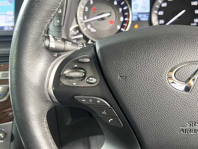 日産 フーガ 370GT 広島県 2015(平27)年 9.9万km ダークメタルグレー 衝突被害軽減ブレーキ/レーンキープアシスト/後側方衝突防止支援システム/ハーフレザーシート/パワーシート/純正HDDナビ/　(AM/FM/CD/DVD/TV/HDD/Bluetooth)/フルセグTV/バックカメラ/レーダークルーズコントロール/ステアリングスイッチ/革巻きステアリング/LEDライト/オートライト/スマートキー/スペアキー/プッシュスタート/社外アルミホイール20インチ/電格ミラー/純正フロアマット/車高調