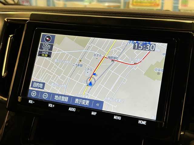 トヨタ アルファード S Cパッケージ 岐阜県 2019(令1)年 6.4万km ホワイトパールクリスタルシャイン ＴＲＤフルエアロ（F/S/R）/サンルーフ/純正9型ナビゲーション/純正フリップダウンモニター/両側電動スライドドア/Bluetooth/フルセグ視聴/３眼LEDヘッドライト/オートライト/オートハイビーム/プッシュスタート/スマートキー/スペアキー/合皮シート/シートヒーター/シートクーラー/前席パワーシート/オットマン/クリアランスソナー/取扱説明書