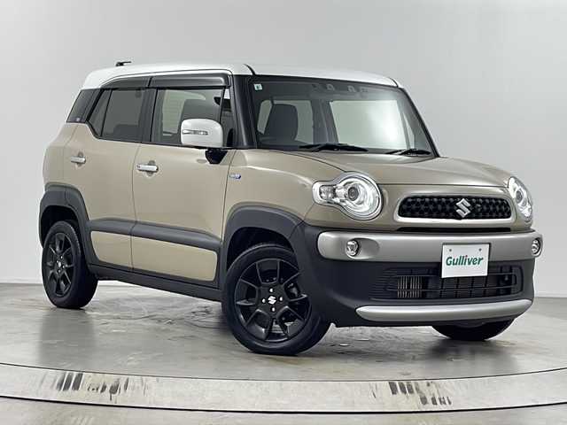 スズキ クロスビー HYBRID MZ 埼玉県 2021(令3)年 3.8万km キャラバンアイボリーパールメタリック/ホワイト 2トーンルーフ 純正8型ナビ/（BT/フルTV/AM/FM/CD/DVD）/全方位カメラ/スズキセーフティサポート/・アダクティブクルーズコントロール/・衝突軽減システム/・誤発進抑制機能/・車線逸脱警報/4WD/シートヒーターDN席/純正ドラレコ/純正アルミホイール/純正フロアマット/ビルトインETC