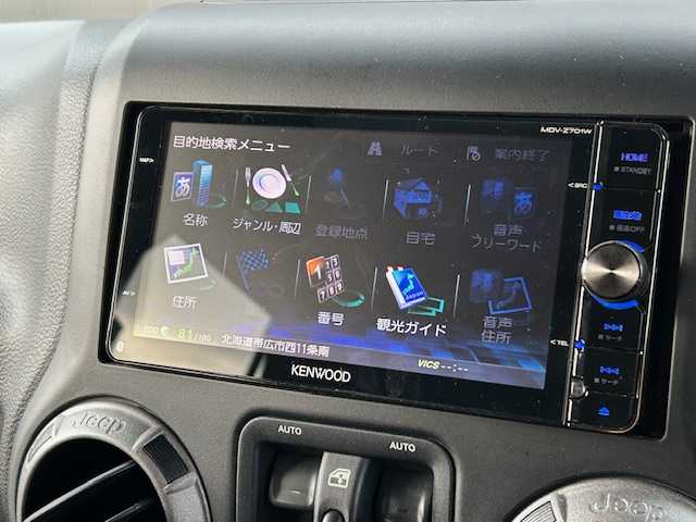 クライスラー・ジープ ジープ ラングラー アンリミテッド スポーツ 道東・釧路十勝 2014(平26)年 7.2万km 黒 4WD/社外SDナビ/　CD/DVD/SD/BT/フルセグ/サイドカメラ/ETC/クルーズコントロール/ダウンヒルアシストコントロール/ハロゲンヘッドライト/純正フロアマット/純正17インチAW/リモコンキー