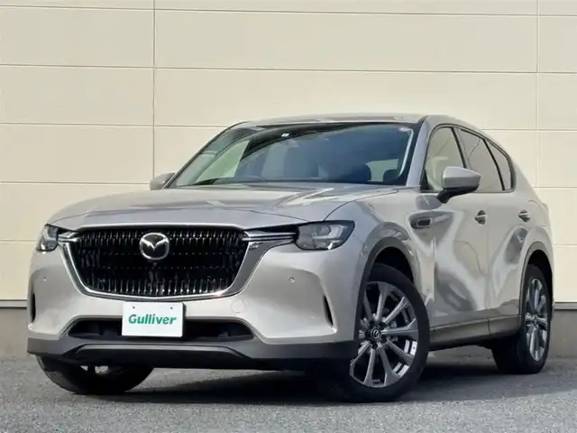 マツダ ＣＸ－６０ XD Lパッケージ 茨城県 2023(令5)年 3.2万km プラチナクォーツメタリック 純正メモリナビ/　(AM/FM/USB/Bluetooth/フルセグ)/全方位カメラ/前後ドライブレコーダー/クルージング＆トラフィック・サポート/ETC/LEDヘッドライト/レザーシート/全席シートヒーター/パワーシート/ハンドルヒーター/電動リアゲート/ワイヤレス充電器(Qi)/クリアランスソナー/i-ACTIVSENSE/レーンキープアシスト/純正アルミホイール