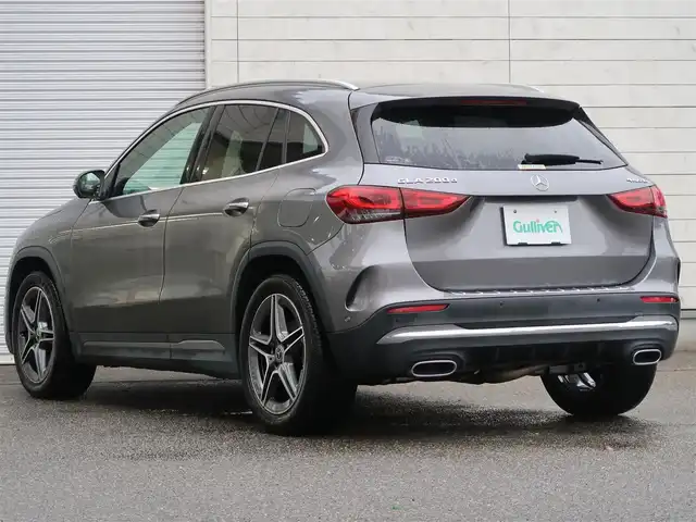 メルセデス・ベンツ ＧＬＡ２００ｄ 4マチック AMGライン 石川県 2021(令3)年 2.1万km ガンＭ ワンオーナー　/スマートキー&スペアキー/4WD/オートライト/LEDライト/Rフォグライト/純正ナビゲーション/フルセグテレビ/全方位カメラ/パドルシフト/ACC/Fメモリー電動シート/シートヒーター/ビルトインETC/置くだけ充電/パワーバックドア/ブラインドスポットモニター/パークアシスト/ヒルアシスト/ルーフレール