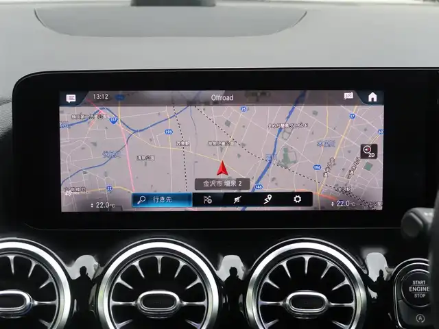 メルセデス・ベンツ ＧＬＡ２００ｄ 4マチック AMGライン 石川県 2021(令3)年 2.1万km ガンＭ ワンオーナー　/スマートキー&スペアキー/4WD/オートライト/LEDライト/Rフォグライト/純正ナビゲーション/フルセグテレビ/全方位カメラ/パドルシフト/ACC/Fメモリー電動シート/シートヒーター/ビルトインETC/置くだけ充電/パワーバックドア/ブラインドスポットモニター/パークアシスト/ヒルアシスト/ルーフレール