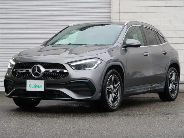 メルセデス・ベンツ ＧＬＡ２００ｄ 4マチック AMGライン 石川県 2021(令3)年 2.1万km ガンＭ ワンオーナー　/スマートキー&スペアキー/4WD/オートライト/LEDライト/Rフォグライト/純正ナビゲーション/フルセグテレビ/全方位カメラ/パドルシフト/ACC/Fメモリー電動シート/シートヒーター/ビルトインETC/置くだけ充電/パワーバックドア/ブラインドスポットモニター/パークアシスト/ヒルアシスト/ルーフレール
