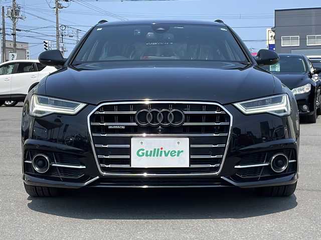 アウディ Ａ６ アバント 2．0 TFSI クワトロ 道北・旭川 2017(平29)年 6.4万km 黒 メーカーOPメモリーナビ(BT/CD/SD/フルセグ)/レザーシート/全方位カメラ/パドルシフト/パワーバックドア/コーナーセンサー/社外エンジンスターター/革巻きステアリング/前後ドライブレコーダー/スマートキー/保証書/取説