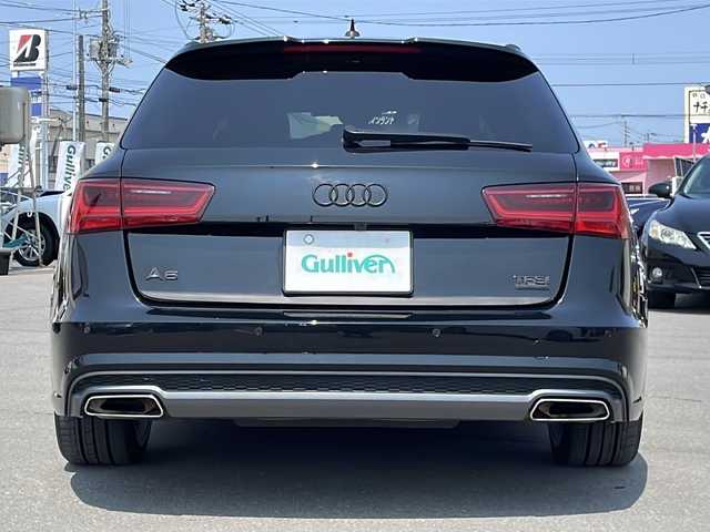 アウディ Ａ６ アバント 2．0 TFSI クワトロ 道北・旭川 2017(平29)年 6.4万km 黒 メーカーOPメモリーナビ(BT/CD/SD/フルセグ)/レザーシート/全方位カメラ/パドルシフト/パワーバックドア/コーナーセンサー/社外エンジンスターター/革巻きステアリング/前後ドライブレコーダー/スマートキー/保証書/取説