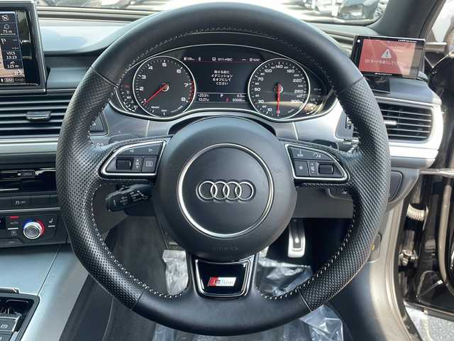 アウディ Ａ６ アバント 2．0 TFSI クワトロ 道北・旭川 2017(平29)年 6.4万km 黒 メーカーOPメモリーナビ(BT/CD/SD/フルセグ)/レザーシート/全方位カメラ/パドルシフト/パワーバックドア/コーナーセンサー/社外エンジンスターター/革巻きステアリング/前後ドライブレコーダー/スマートキー/保証書/取説