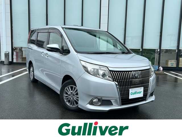 トヨタ エスクァイア Gi 岐阜県 2016(平28)年 3.9万km シルバーM 登録時走行距離38717km/サンルーフ/純正9インチナビ/フルセグTV/バックカメラ/CD DVD再生可能/Bluetooth/ドライブレコーダー/クル―ズコントロール/ハーフレザーシート/シートヒーター/WAC/フォグランプ/プッシュスタート/スマートキー/スペアキー