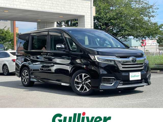 ホンダ ステップワゴン スパーダ ホンダセンシング 静岡県 2020(令2)年 4.2万km プレミアムスパークルブラックパール 1オーナー　/衝突軽減B /車線逸脱/ACC /Gathiersナビ/DIATONEサウンドシステム　/地デジ　/Bカメラ　/両側パワスラ　/わくわくゲート　/ステアリングスイッチ  /パドルシフト  /スマートキー /スペアキー  /保証書/取説