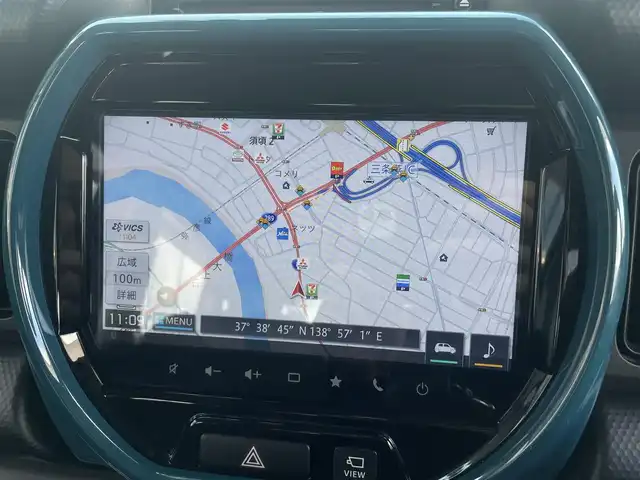 スズキ ハスラー HYBRID X ターボ 新潟県 2020(令2)年 5.1万km デニムブルー ガンメタリック 2トーン 4WD/ターボ/純正9インチメモリーナビ/(AppleCarPlay/CD/DVD/Bluetooth/USB)/フルセグTV/全方位モニター/バックカメラ/ETC/D/N席シートヒーター/デュアルカメラブレーキサポート/パドルシフト/レーダークルーズコントロール/レーンキープアシスト/横滑り防止装置/アイドリングストップ/コーナーセンサー/ダウンヒルアシストコントロール/スノーモード/プッシュスタート/スマートキー/スペアキー×1/保証書